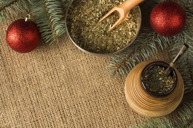 yerba dostum Noel arka plan. kopya alanı ile görüntü