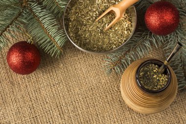 yerba dostum Noel arka plan. kopya alanı ile görüntü