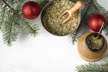 yerba dostum Noel arka plan. kopya alanı ile görüntü