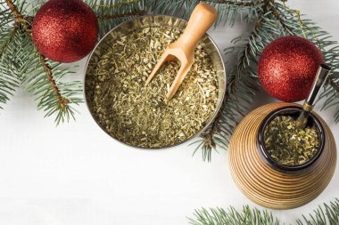 yerba dostum Noel arka plan. kopya alanı ile görüntü