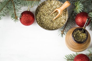 yerba dostum Noel arka plan. kopya alanı ile görüntü