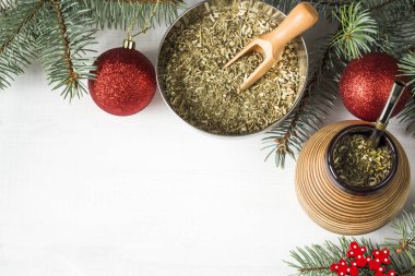 yerba dostum Noel arka plan. kopya alanı ile görüntü