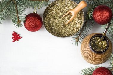 yerba dostum Noel arka plan. kopya alanı ile görüntü