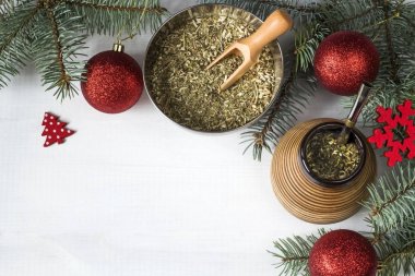 yerba dostum Noel arka plan. kopya alanı ile görüntü