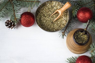 yerba dostum Noel arka plan. kopya alanı ile görüntü