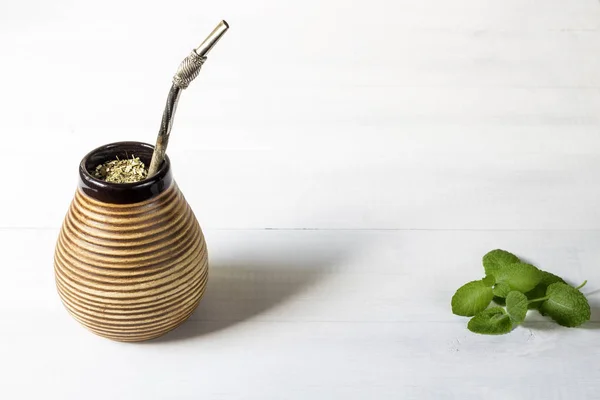 Yerba Mate Akcesoriami — Zdjęcie stockowe