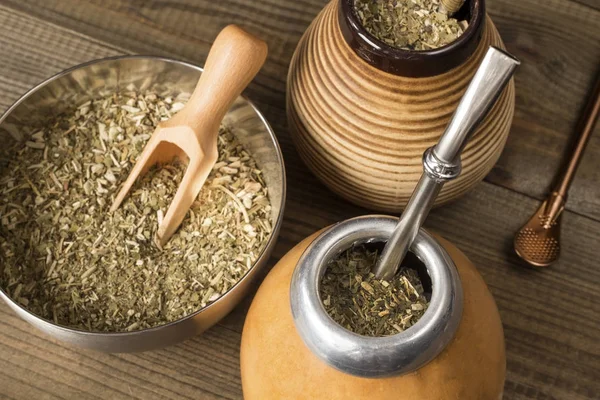 Yerba Mate Con Accesorios —  Fotos de Stock