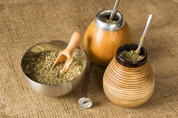 Hagyományos Yerba Mate Ital — Stock Fotó