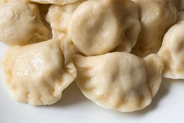 Traditionele Poolse Dumplings Genaamd Pierogi Ruskie — Stockfoto