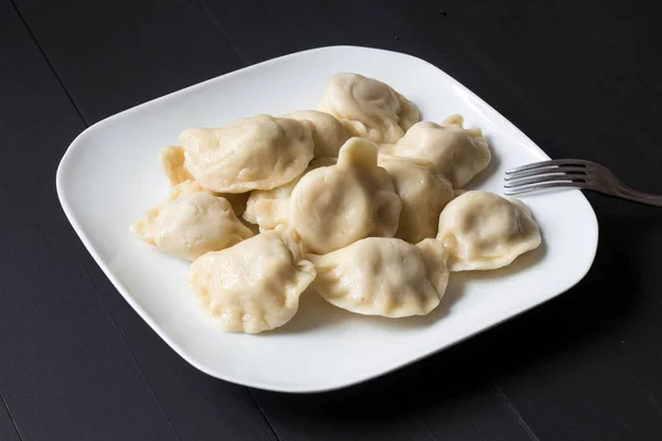 Traditionele Poolse Dumplings Genaamd Pierogi Ruskie — Stockfoto