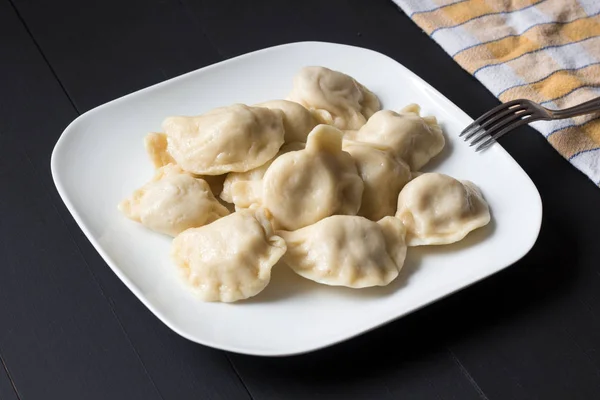 Gnocchi Smalto Tradizionali Chiamati Pierogi Ruskie — Foto Stock