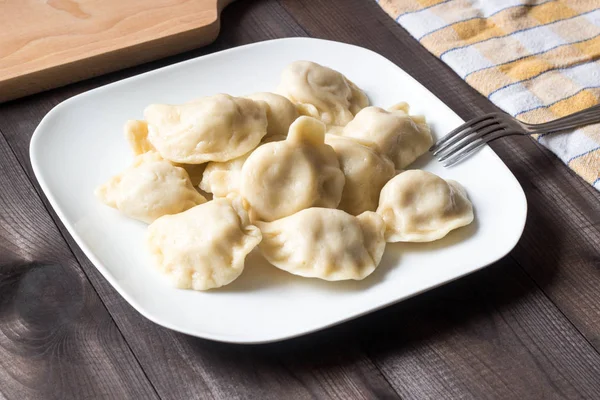 Gnocchi Smalto Tradizionali Chiamati Pierogi Ruskie — Foto Stock