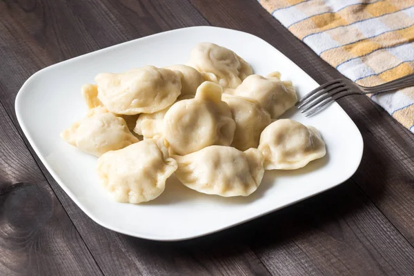 Gnocchi Smalto Tradizionali Chiamati Pierogi Ruskie — Foto Stock