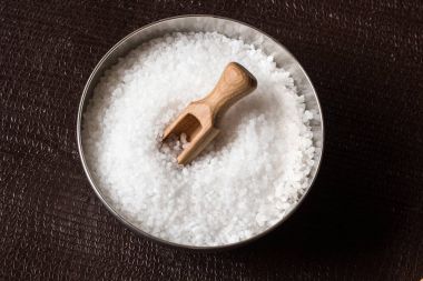 beyaz kristal tuz konsept fotoğraf