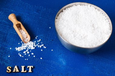 beyaz kristal tuz konsept fotoğraf