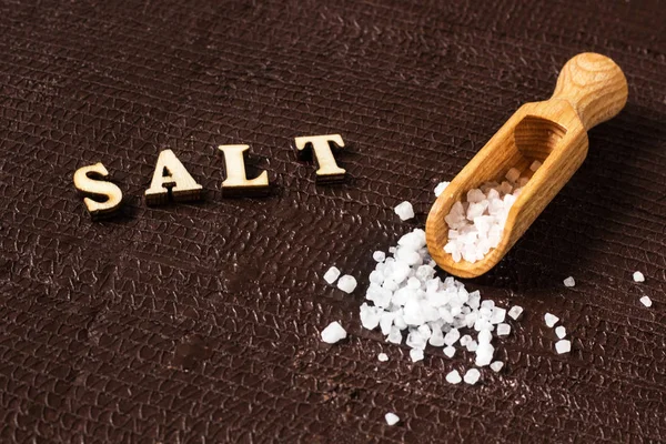 White Crystal Salt Concept Photo — Stock Photo, Image