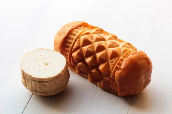 Oscypek Oscypki Traditioneller Räucherkäse Aus Schafsmilch Der Tatra Polen Zakopane — Stockfoto