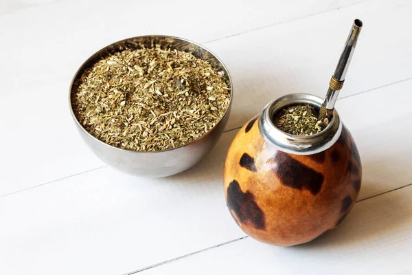 Yerba Mate Calabaza Matero —  Fotos de Stock