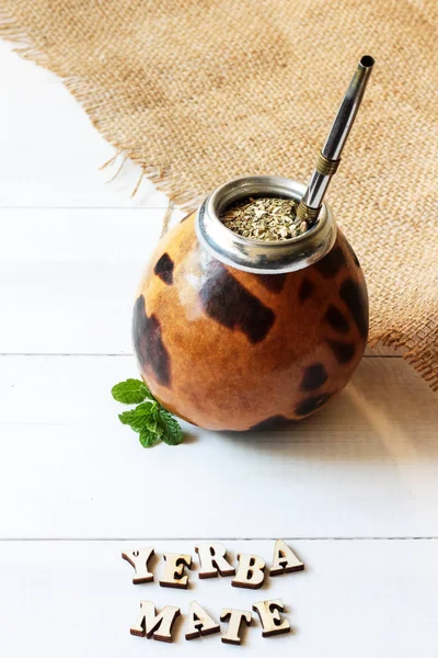 Yerba Mate Calabaza Matero — Foto de Stock