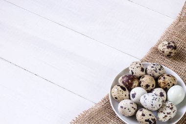 taze Bıldırcın yumurta gıda fotoğraf