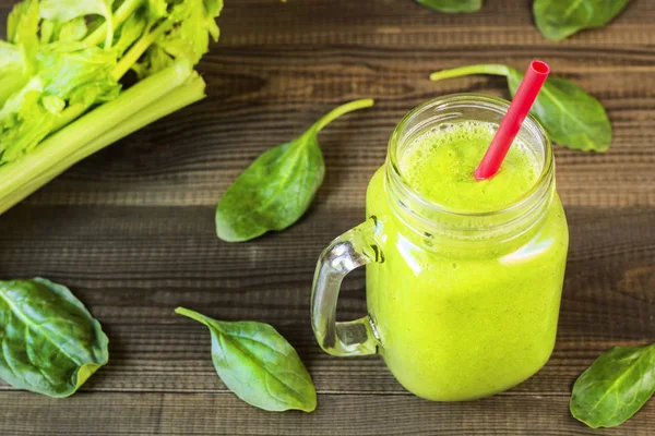 Grüner Smoothie Cocktail Drink — Stockfoto