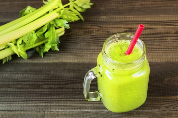 Bebida Coquetel Smoothie Verde — Fotografia de Stock