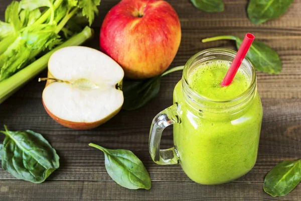 Grüner Smoothie Cocktail Drink — Stockfoto