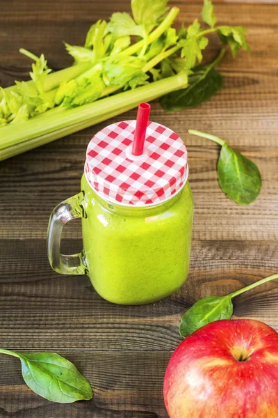 Bebida Coquetel Smoothie Verde — Fotografia de Stock