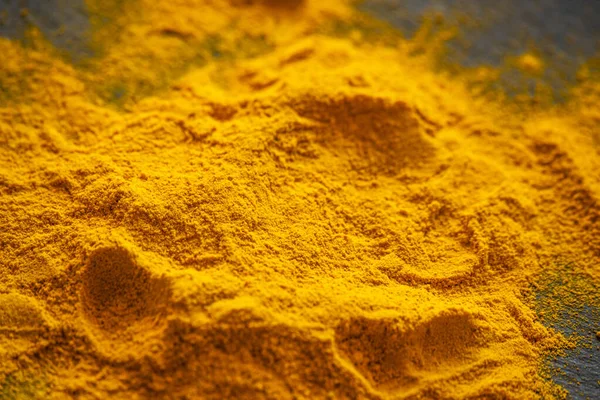 Pulbere Turmeric Conceptul Condimente Proaspete — Fotografie, imagine de stoc