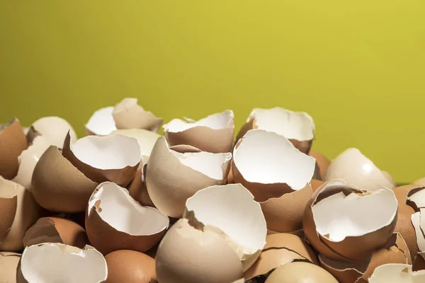 Gebroken Eieren Schelpen Concept Achtergrond — Stockfoto