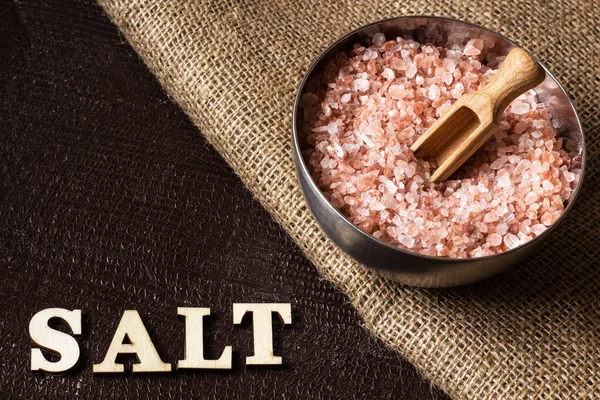 ヒマラヤ結晶塩 食品のコンセプト写真 — ストック写真