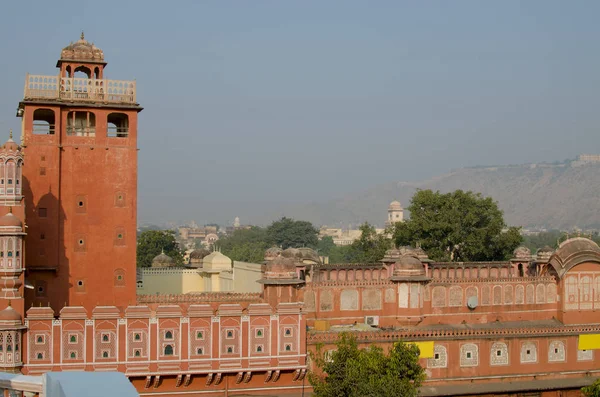 O palácio na Índia Jaipur Hava Makhal — Fotografia de Stock
