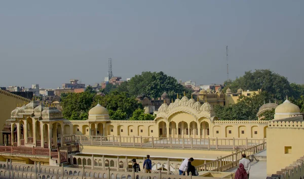 상위 뷰 인도 자이푸르 시의 풍경 — 스톡 사진