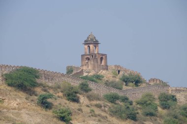 Dağda Hindistan'da bir kale mimari eski yapılar