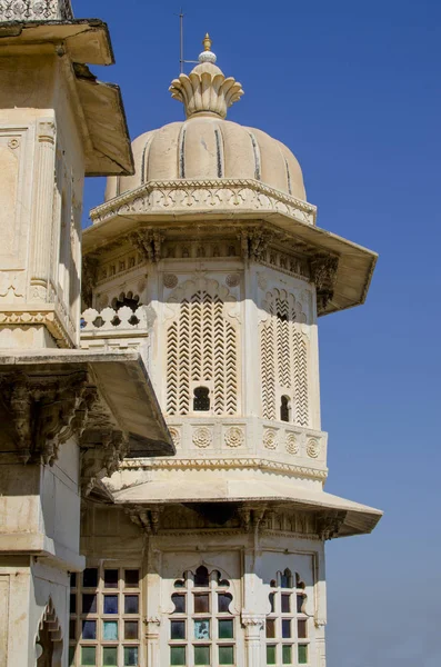 Torre del Palacio de la Ciudad en Udaipur India —  Fotos de Stock