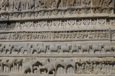 canlıların görüntü ile heykel Rölyef