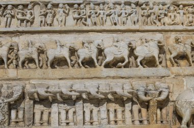 canlıların görüntü ile heykel Rölyef