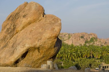 Antik şehir Hampi Hindistan yok