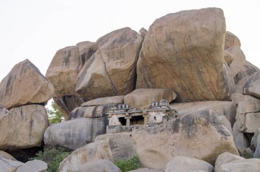 Antik şehir Hampi Hindistan yok