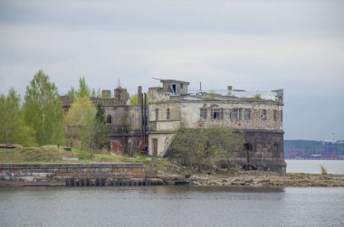 Kronstadt Rusya eski fort Kronshlot