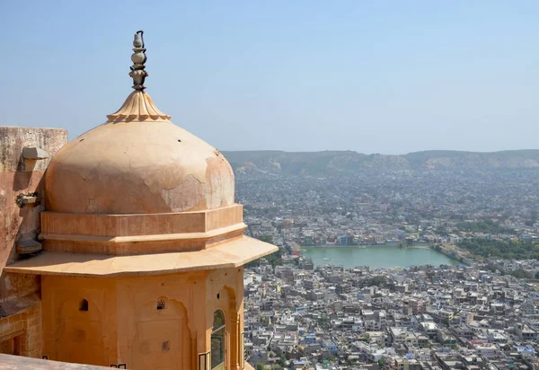 Prachtige Landschap Van Stad Van Jaipur India Een Weergave Van — Stockfoto