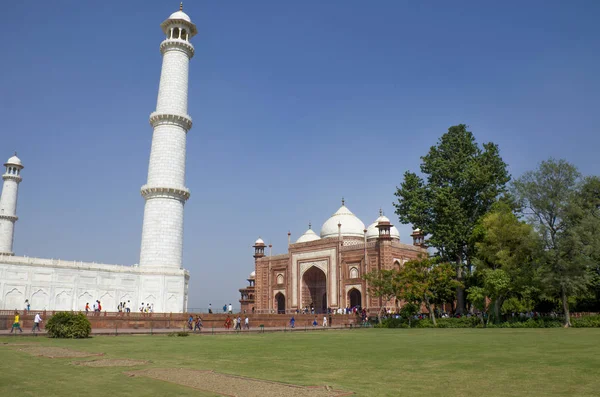 Mosquée Près Mausolée Taj Mahal Inde Agra — Photo