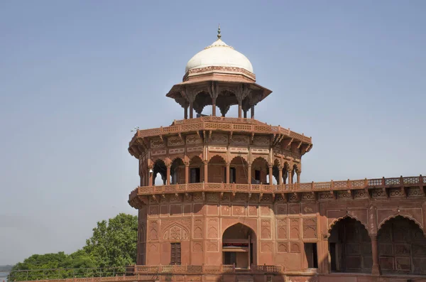 Die Moschee Der Nähe Des Mausoleums Des Taj Mahal Indien — Stockfoto