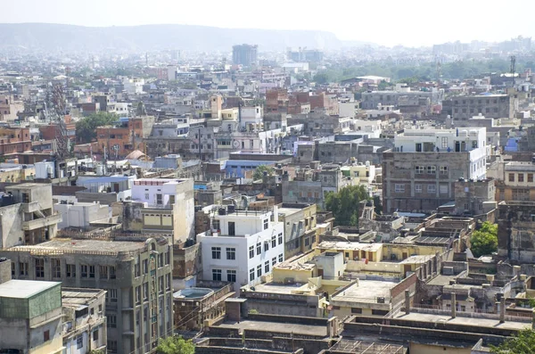 Landschap Van Stad Van Jaipur India Het Bovenaanzicht — Stockfoto