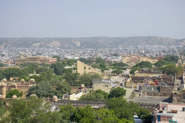 Ландшафт Города Джайпур Индии Вид Сверху — стоковое фото