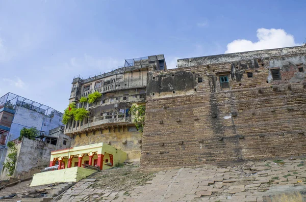 Arquitetura Cidade Varanasi Índia Rio Ganges — Fotografia de Stock