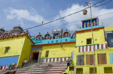 Hindistan'ın Varanasi şehir tapınakta
