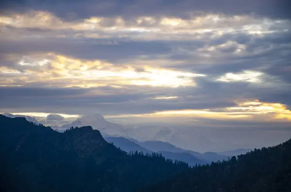 Montañas Del Himalaya Amanecer Nepal — Foto de Stock