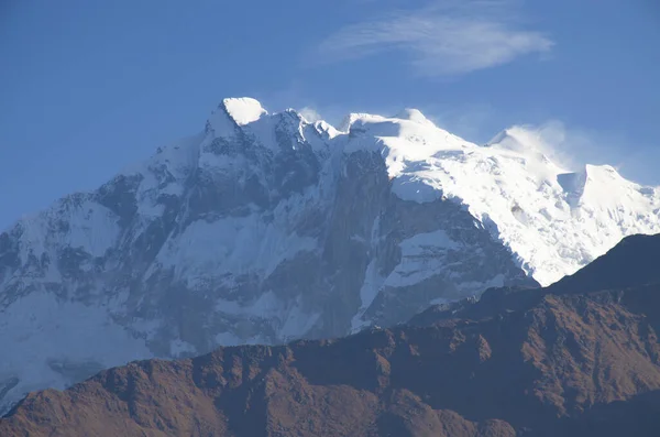 Landscape Snow Peaks Mount Himalayas Nepal — Stock Photo, Image