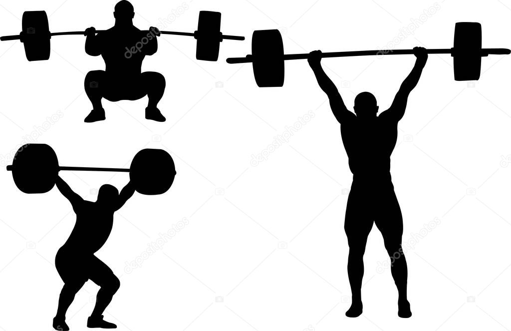 weightlifting silhouettes